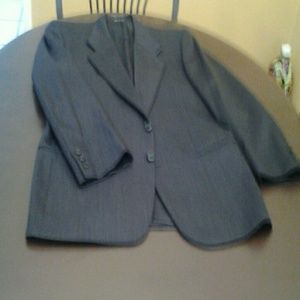 Ungaro men suit dark blue grey.